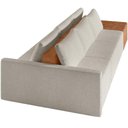Ver imagem 4 de Sofá Ilha Modular para Sala 342cm com Puff Dublin K01 Bouclê Creme Sintético Caramelo - Lyam
