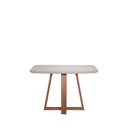Ver imagem 1 de Conjunto de Jantar Mesa com Vidro Bennett 4 Cadeiras Saga - Caramelo