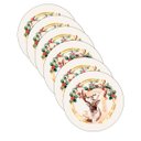 Ver imagem 2 de Kit Sousplat Natal Rena Gold Nsw 6 Peças sem Base