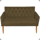Ver imagem 2 de Namoradeira Decorativa para Sala Recepção Manicure Consultório Escritório Nina Capitonê Suede