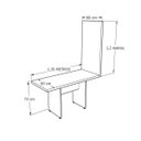 Ver imagem 6 de Mesa Para Reunião Tampo 40mm Com Painel Tv Ameixa Negra 1,35x60  Atacadao Dos Móveis
