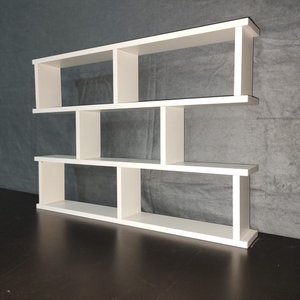 Prateleira Nicho Suspenso Decorativo Zeus Solutions Slim - Branco