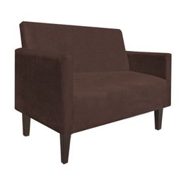 Kit Namoradeira 2 Lugares e 2 Poltronas Jade Suede Marrom - D'Rossi - 3 Kit Namoradeira 2 Lugares e 2 Poltronas Jade Suede Marrom - D'Rossi - 3
