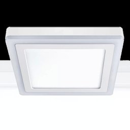 Luminária Sobrepor Led 3 Estágios 18+6W Bfbm Quadrada - 1 Luminária Sobrepor Led 3 Estágios 18+6W Bfbm Quadrada - 1