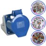 Tomada Ind. 32a 3p 200/250v Azul Ip44 - Margirius 21601 - 2