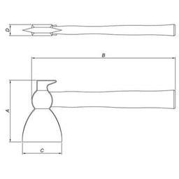 Machadinha Com Unha 450g - 40560001 - Tramontina GARIBALDI - 2