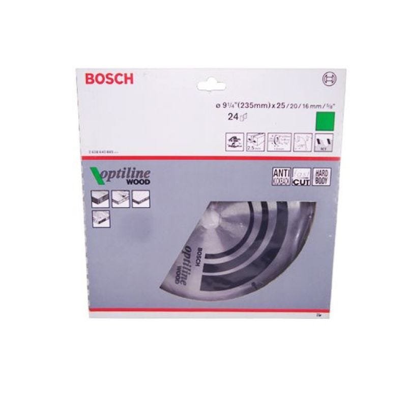 Disco de Serra Circular  9 ¼ (235mm)  24 Dentes - Bosch - 2