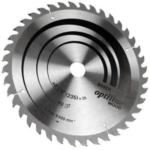 Disco de Serra Circular 9. 1/4 40 Dentes Optiline Wood Bosch