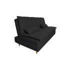 Ver imagem 1 de Sofá Cama 3 Lugares 197cm Soho Suede Preto Herrero Decor Preto