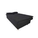 Ver imagem 2 de Sofá Cama 3 Lugares 197cm Soho Suede Preto Herrero Decor Preto