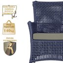Ver imagem 4 de 4 Poltronas e 1 Mesa Igapó Alumínio Fendi Corda Náutica E8 Azul