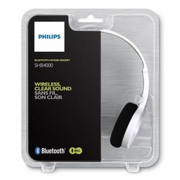 Fone de Ouvido Philips Bluetooth S/Fio com Microfone - Shb4000Wt/00 Branco - 6