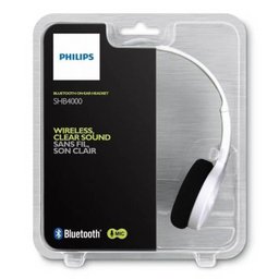 Fone de Ouvido Philips Bluetooth S/Fio com Microfone - Shb4000Wt/00 Branco - 2
