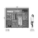 Ver imagem 3 de Guarda Roupa Casal 2 Portas de Correr e 6 Gavetas C/ Espelho Cavic Duna/off White - Henn