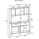 Ver imagem 3 de Armário de Cozinha 8 Portas 2 Gavetas Pan Kits Paraná