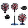 Ventilador WAP Rajada Turbo W130 Vermelho 3 em 1 127V 60Hz - 1