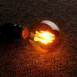 Lâmpada Filamento LED G80 4W Vintage Retro Âmbar Bivolt - 4
