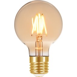 Lâmpada Filamento LED G80 4W Vintage Retro Âmbar Bivolt - 1