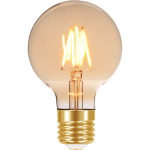 Lâmpada Filamento LED G80 4W Vintage Retro Âmbar Bivolt