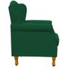 Poltrona Decorativa Para Sala de Estar Yara Suede Verde Musgo - Lyam Decor - 6