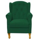 Ver imagem 3 de Poltrona Decorativa Para Sala de Estar Yara Suede Verde Musgo - Lyam Decor