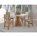 Ver imagem 3 de Mesa Redonda Sala de Jantar Slin Mdp Tampo em Mdf - Vieiro