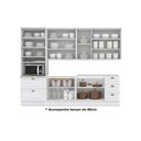 Ver imagem 4 de Cozinha Completa 6 Peças Americana 2 Aéreos 2 Balcões 1 Paneleiro 1 Complemento C5p35 Branco