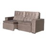 Sofá Bom Pastor Malibu Retrátil e Reclinável 3 Lugares com Pillow Top em Tecido Suede - Castor - 1