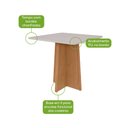 Ver imagem 5 de Conjunto Sala de Jantar Mesa Celebrare 90 Tampo Vidro Off White com 4 Cadeiras Apogeu - Lopas Amendo