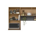 Ver imagem 4 de Kit de Cozinha Compacta Alba C/ 6 Portas e 1 Nicho 250cm Amendola/nude Prime Tx - Demóbile