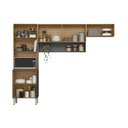 Ver imagem 2 de Kit de Cozinha Compacta Alba C/ 6 Portas e 1 Nicho 250cm Amendola/nude Prime Tx - Demóbile