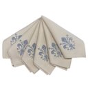 Ver imagem 1 de Jogo De Guardanapo Flor De Lis Em Algodão - 6 Unidades