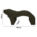 Ver imagem 4 de Maca Mesa Profissional com Vibroterapia Massagem Clínica Veludo Marrom SOFA STORE