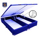 Ver imagem 1 de Base Box Baú Queen size Bi partida azul com Pistão a gás