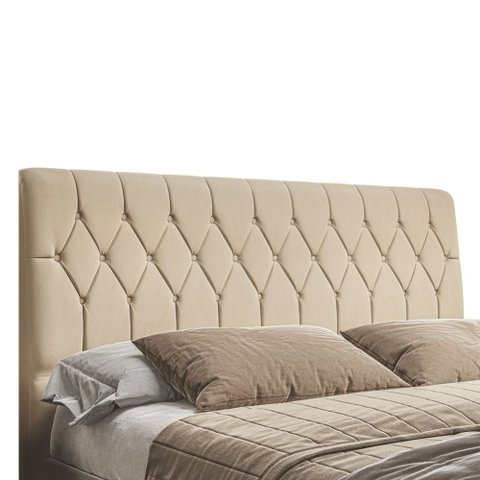 Cabeceira de Cama Istambul Casal/King 195CMX126CM Bege