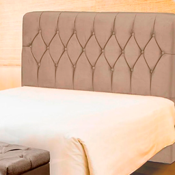 Cabeceira de Cama Istambul Casal/king 195cmx126cm Bege - 4
