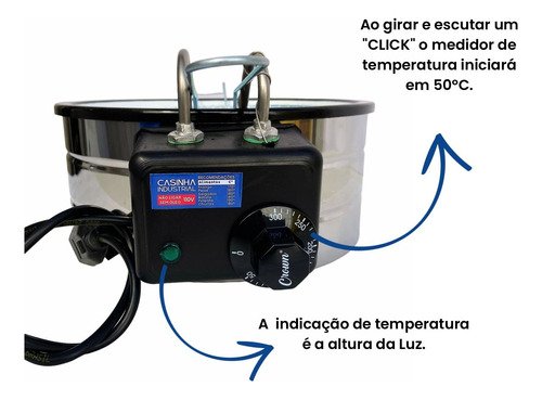 Fritadeira Eletrica Industrial Tacho Redonda 3,5l Profissional - 2