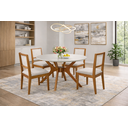 Ver imagem 1 de Conj Sala de Jantar Mesa Red Vid C/4 Cad Betina Mad Eucalipto:off/off