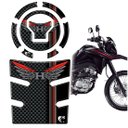 Ver imagem 1 de Kit Protetor Tanque Bocal Resinado Bros 25/26 Carbono Vermel