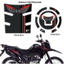 Ver imagem 3 de Kit Protetor Tanque Bocal Resinado Bros 25/26 Carbono Vermel