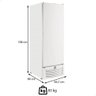 Freezer Vertical Fricon Tripla Ação 569 Litros Estatico Branco Porta Cega Vcet569 220v - 2