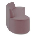 Ver imagem 5 de Sofá 4 Lugares para Sala de Estar Living 260cm Koane D06 Veludo Rosa - Mpozenato