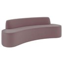 Ver imagem 1 de Sofá 4 Lugares para Sala de Estar Living 260cm Koane D06 Veludo Rosa - Mpozenato