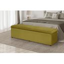 Ver imagem 2 de Calçadeira Baú 100 cm Suede Amarelo