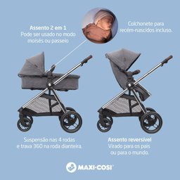 Carrinho de Bebê Anna Luxe Maxi-Cosi - Twillic Grey - 3