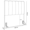 Ver imagem 5 de Cabeceira Cama Box Solteiro 100 Cm Facto Verde Musgo