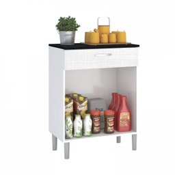 Balcão de Cozinha Diamante com Tampo 2 Portas Kits Paraná - 3