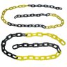 Corrente Plástica 50 Metros Amarelo/preto para Sinalização Isolamento E/ou Calhas - 6