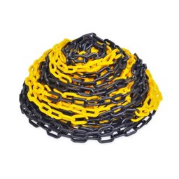 Corrente Plástica 50 Metros Amarelo/preto para Sinalização Isolamento E/ou Calhas - 1