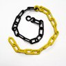 Corrente Plástica 50 Metros Amarelo/preto para Sinalização Isolamento E/ou Calhas - 3